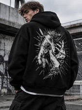 Black Oversized Hoodie Stylish Streetwear Breathable Comfort MoistureWicking P