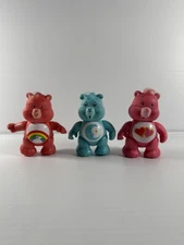 Vintage Care Bears Poseable Figure 1983 Kenner  PVC VINYL Lot of 3..