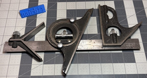 Scherr Tumico Combination Square w/ 12” Rule, Ctr. Head, & Protractor Tools USA