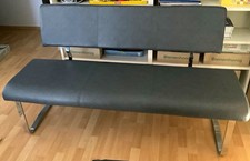 Gepolsterte Sitzbank mit Rückenlehne 3 Sitzer