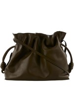 LOEWE KHAKI FLAMENCO MEDIUM LEATHER CLUTCH