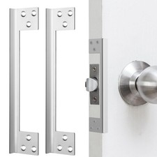 Door Latch Guard Plate Outswing Angle Latch Protector Shield l Shaped Securit...