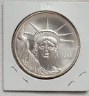 Vintage MTB 1985 1oz 999 Silver Liberty Trade Silver Round