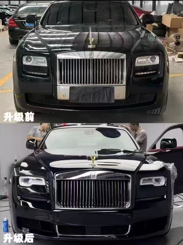 For Rolls-Royce Ghost 10-14 Front Bumper Assembly Headlight Upgrade 2020 Bodykit - Picture 5 of 5
