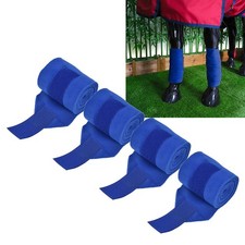 4Pcs Horse Leg Warp Hoop And Loop Fastener Guard Soft Polyester Set Kit For BAJ