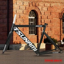 Racing Fixed Gear Bike Frame Fork Bicycle Bicycle Frameset Single Speed Headset