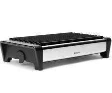 Brabantia Food Warmer, 2 Burner - Matt Black with Grey Grill 8x35.7x18.8cm