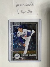 2026 Topps Series 1-CrackleFoil Yoshinobu Yamamoto Los Angeles Dodgers #90 Rook