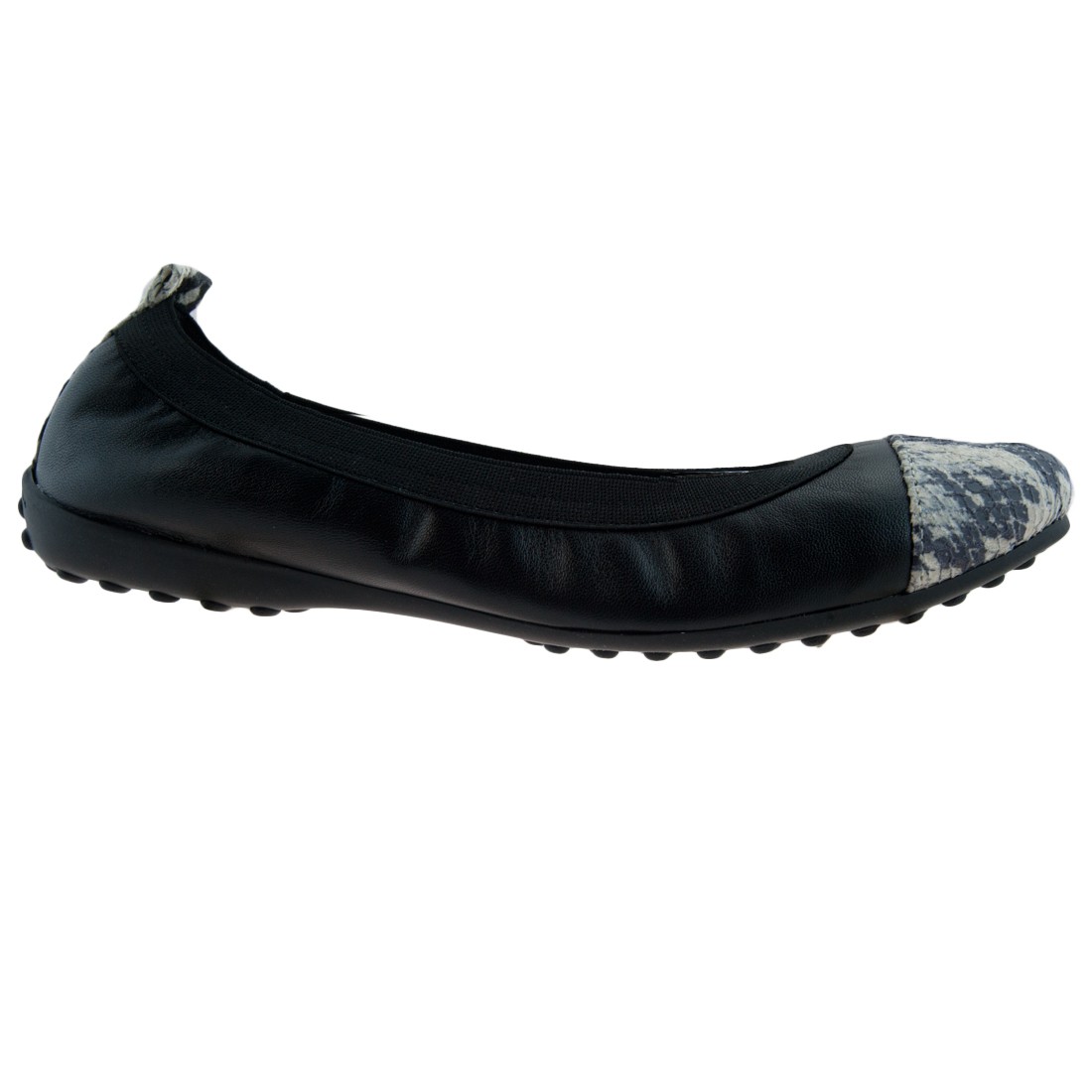 Bailarinas GOLIA NER Negro/Beige Puntera Bailarina Plana