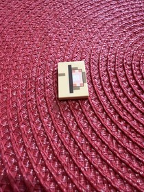 LEGO Tan Tile 2x3 26603pb009 from Set 21180 & 21136 Minecraft Guardian Battle