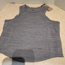 Nike Dri-FIT Women's Training Tank Top, Grey/Black - Size M, See Pics!!