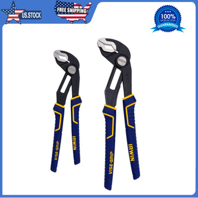 IRWIN Tools VISE-GRIP GrooveLock Pliers Set, V-Jaw, 2 Piece, 2078709