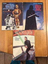Vintage Lot of 3 Star Wars Storybook 1978 Color Photos Scholastic - See Pics