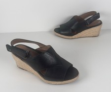 Vionic Black Leather Zamar Womens Slingback S...