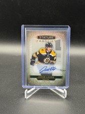 2022-23 UD Stature Jakub Lauko RC Auto /199 Bruins NHL Rookie Card. rookie card picture