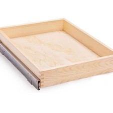 26''W x 21''D x 3''H Pull Out Cabinet Drawer Soft Close Slide Out Wood Organizer