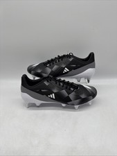 Adidas Men’s Adizero RS15 Ultimate SG Rugby Boots Black White UK 8 EU 42 New