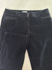 DRESSBARN  CORDUROY PANTS WOMEN 16 STRAIGHT LEG BlueBELT LOOPS