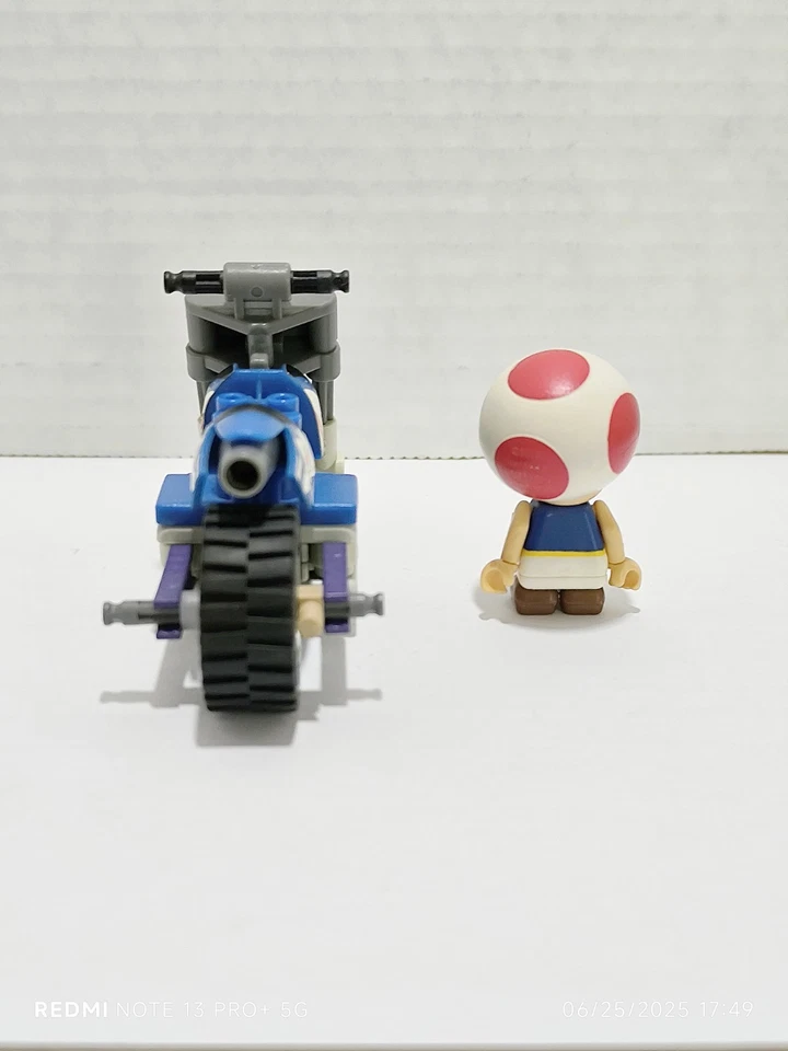 K'NEX Nintendo Mario Kart Wii Toad Motorcycle 🏍️ Bike Blue 🔵 Good Condition - Image 3 of 4