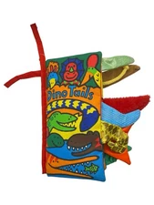 Jellycat Soft Plush Baby Book Dino Tails Textures Sounds Crinkle Ann Wilkinson