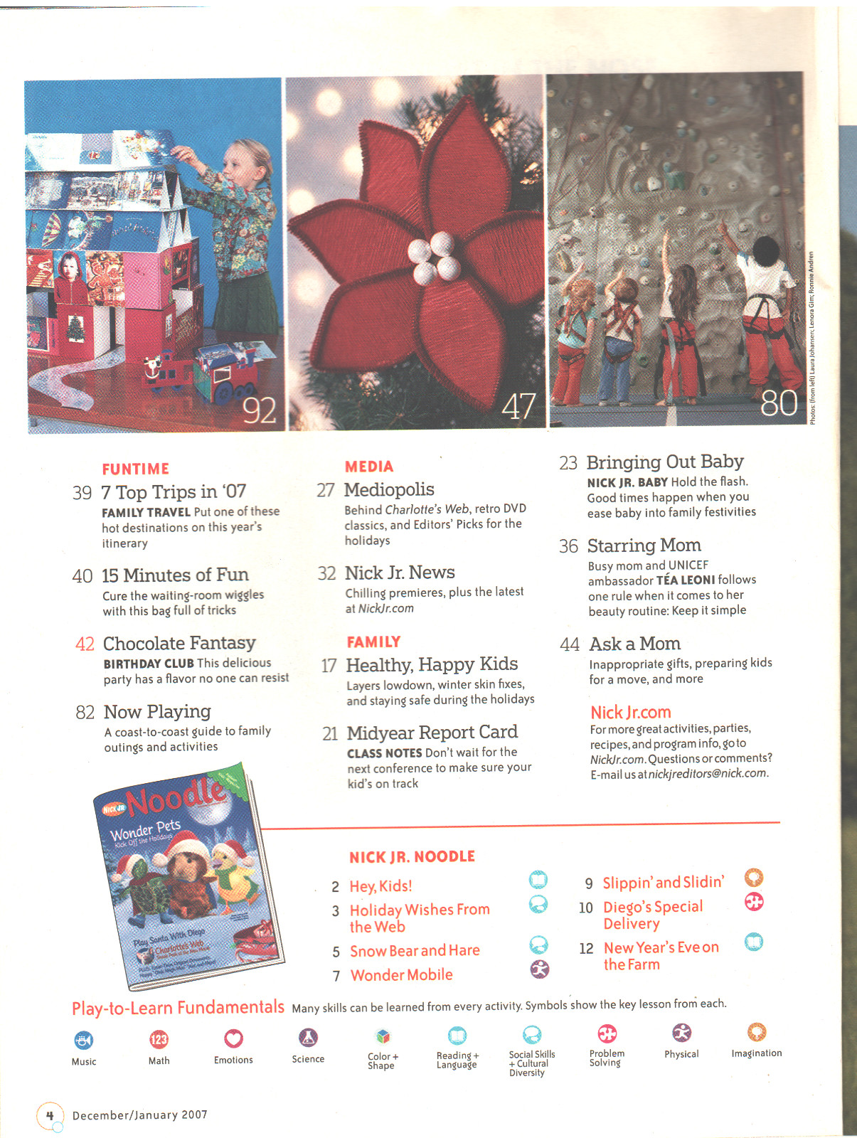 NICK JR FAMILY Magazine December January 2007 Christmas Crafts Cookies Ornaments