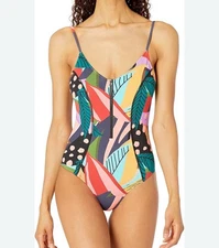 Body Glove One Piece Swimsuit Zipper Adjustable Straps Colorful Women’s Medium