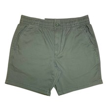 Member's Mark Men's Cotton Pull-On Short, 7-inch Inseam, Relaxed Fit Olive, L