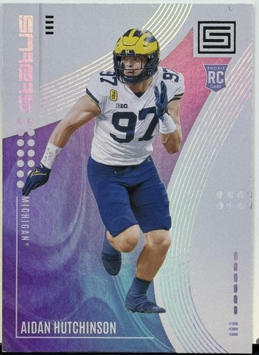 2022 Panini Chronicles Draft Picks #1 Aidan Hutchinson Spectra RC - Picture 1 of 2