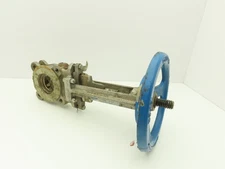 Velan L10-0320C-13BL 3" 316 Stainless Knife Gate Valve Rising Stem 10" Handwheel