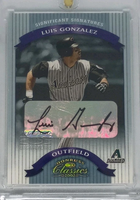 Luis Gonzalez 2002 Significant Signatures Autograph /15 Diamondbacks