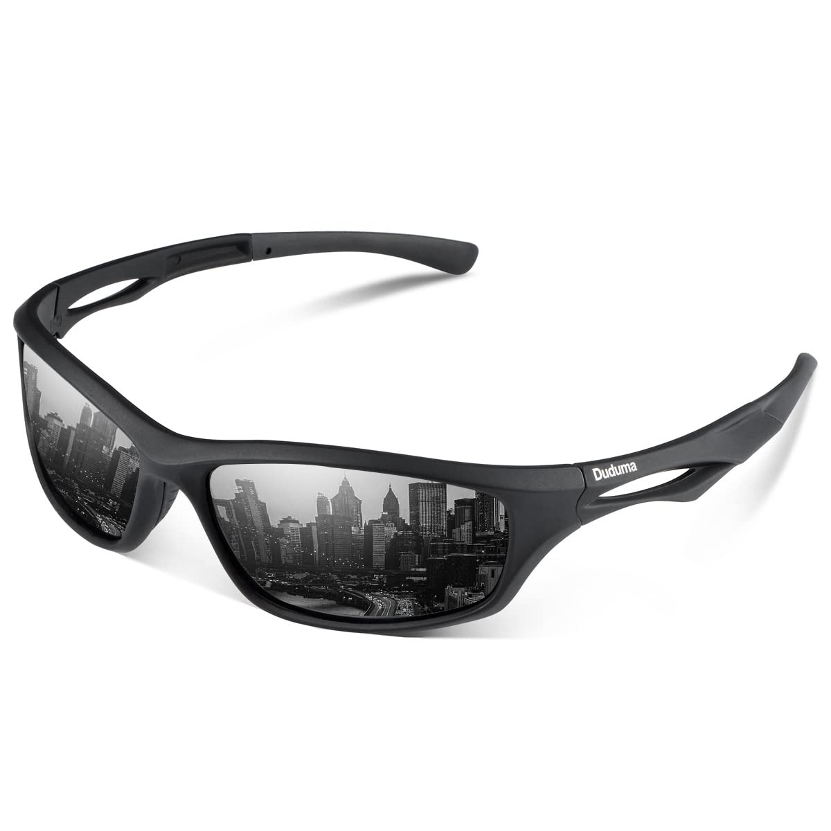 Lunettes de soleil homme Duduma M verres noirs monture matte sport