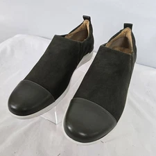 Walking Cradles Sneakers Women's 12 M Ozzie Slip On Dk Olive Nubuck Leather New