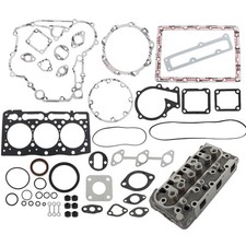 Compatible With Complete Cylinder Head & Full Gasket Kit For Kubota D1105 Engine