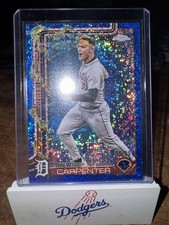 Kerry Carpenter #HC127 Topps Holiday 2025 Blue Sparkle Refractor 155/199 Tigers