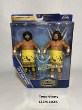 WWE Mattel Elite The Wild Samoans Afa & Sika A’noai 2007 Hall Of Fame Figures