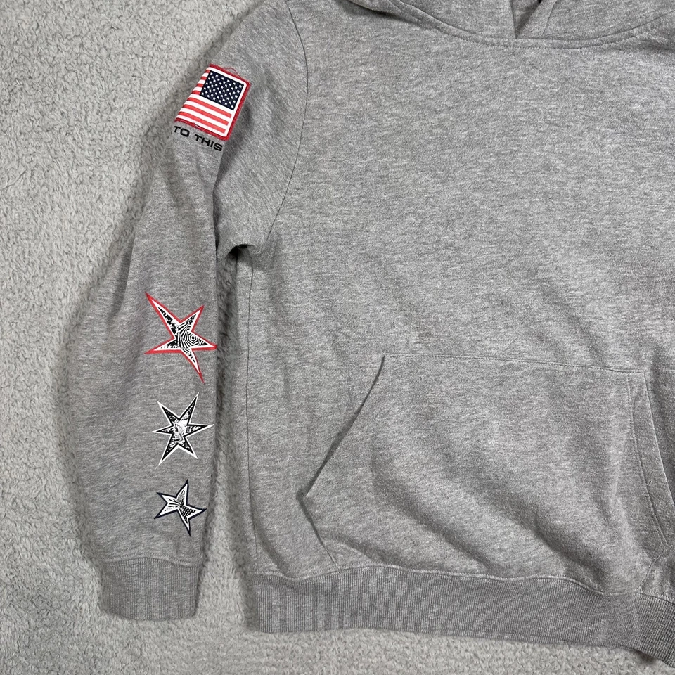 Sudadera con Capucha Volcom Juvenil Mediana 10Y Gris Estados Unidos Equipo de Snowboard Pullover Estrellas Foto 4 de 4