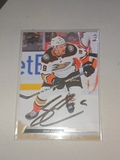 Sam Carrick Signed Hockey Card Anaheim Ducks