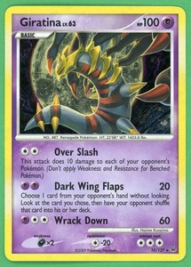 Giratina LV.63 Pokemon Platinum Holo Rare 10/127