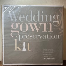 David's Bridal Wedding Gown Preservation Kit Dress Storage Bride Wedding Sealed 