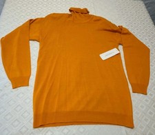 Outlander Pumpkin Acr. Wool Turtleneck Long Sleeve Sweater M Vintage 90s 80s