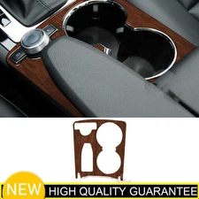 Gear Water Cup Holder Frame Cover Trim For Benz C-Class 07-10 Brown Wood Grain