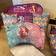 Disney Princess Ariel Swim Trainer Life Jacket For Child 33-55 lb