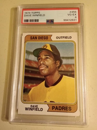 1974 Topps Dave Winfield #456 Graded PSA 4 Rookie Baseball Card
