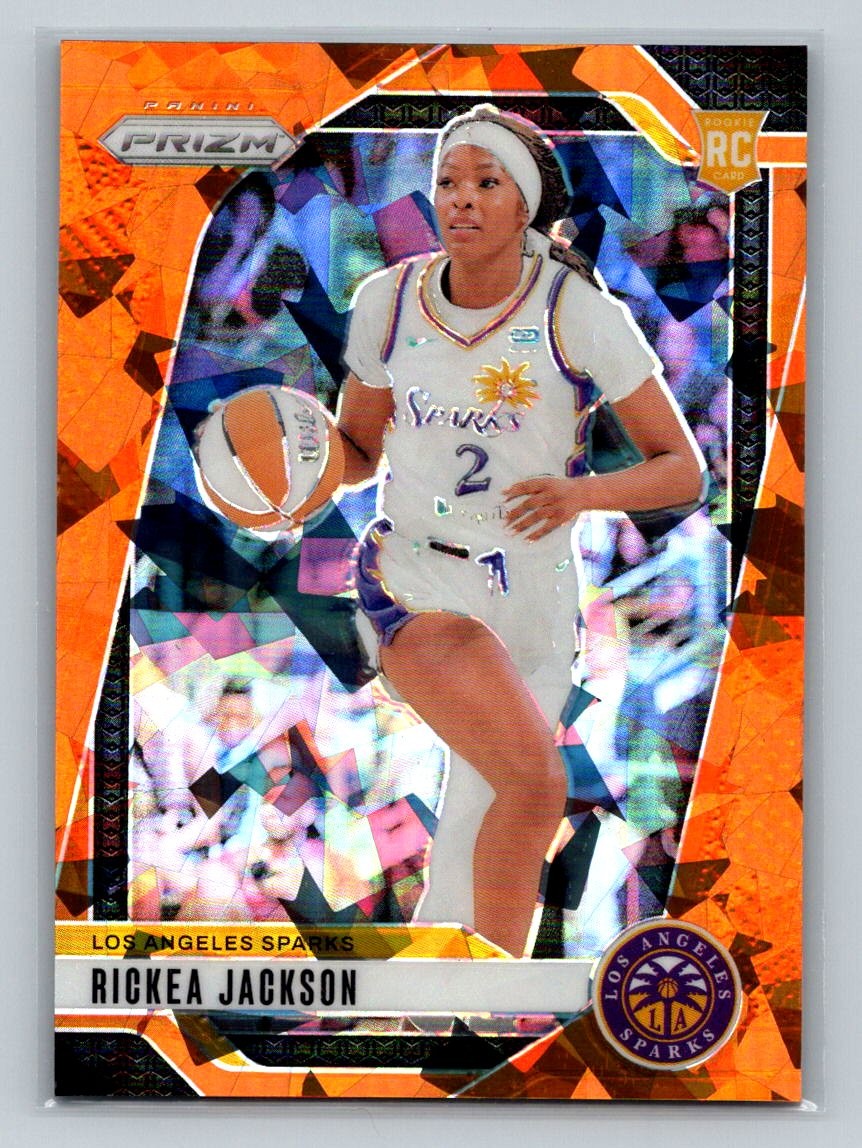 2024 Panini Prizm WNBA #60 Rickea Jackson Ice Orange Prizms