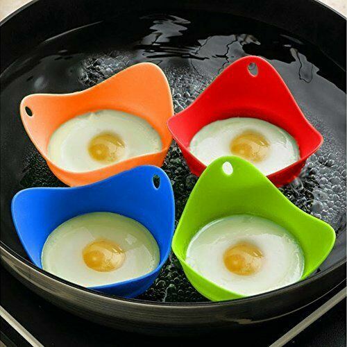 Silicone Pancake Egg Baking Cup Poacher Cook Poach Pods Cookware Bakeware Tool - Picture 7 of 7
