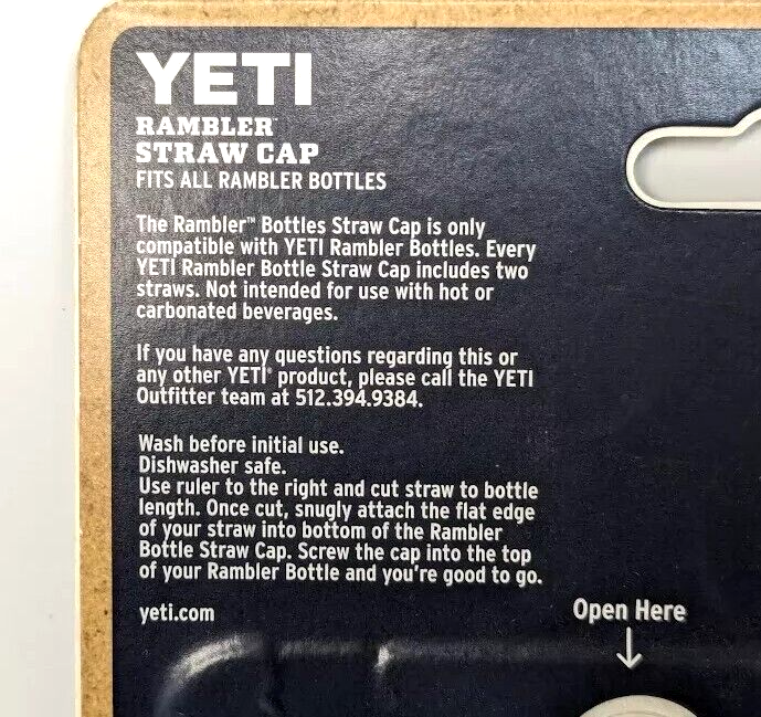 Yeti Rambler Straw Cap Replacement Genuine OEM New Sealed eBay