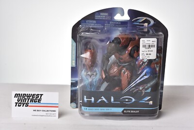 2012 McFarlane Halo 4 Series 1 New Elite Zealot with ENERGY SWORD  In Box