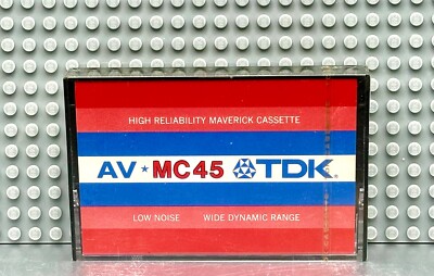 TDK  AV  MC45    MAVERICK    VINTAGE 1973?    BLANK CASSETTE TAPE  (1) (SEALED)