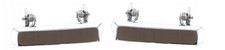 2x POIGNÉE DE PORTE EXTE. GAUCHE DROITE pour SAMURAI SANTANA SJ410 SJ413 CHROM