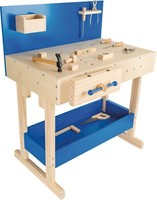 Werkbank Mit ZubehöR Holz Ca. 72 X 44 X 93 Cm